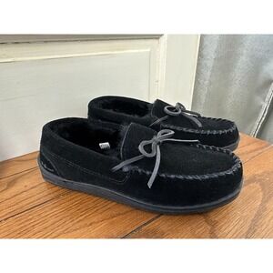 My Pillow MY SLIPPERS Womens Size 7 Suede Leather Moccasins Slippers 74022-02